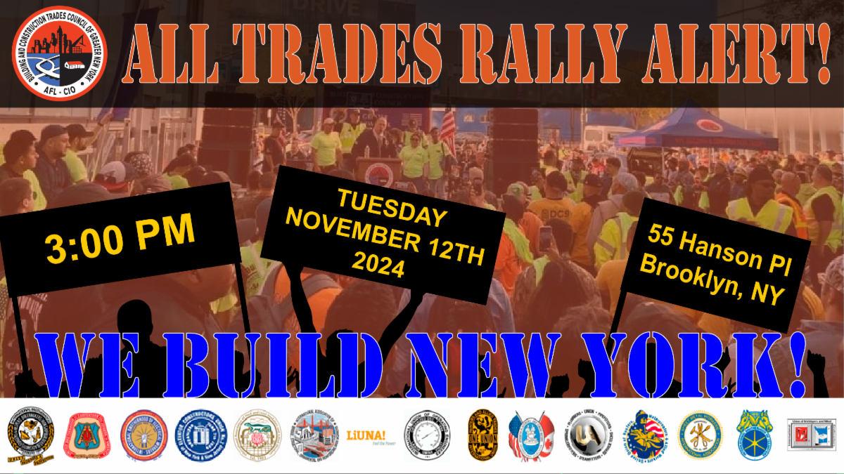 All Trades Rally in Brooklyn