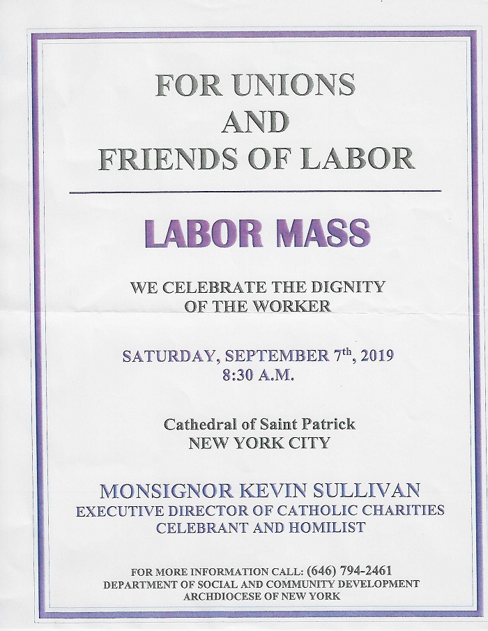 St. Patrick's Labor Mass