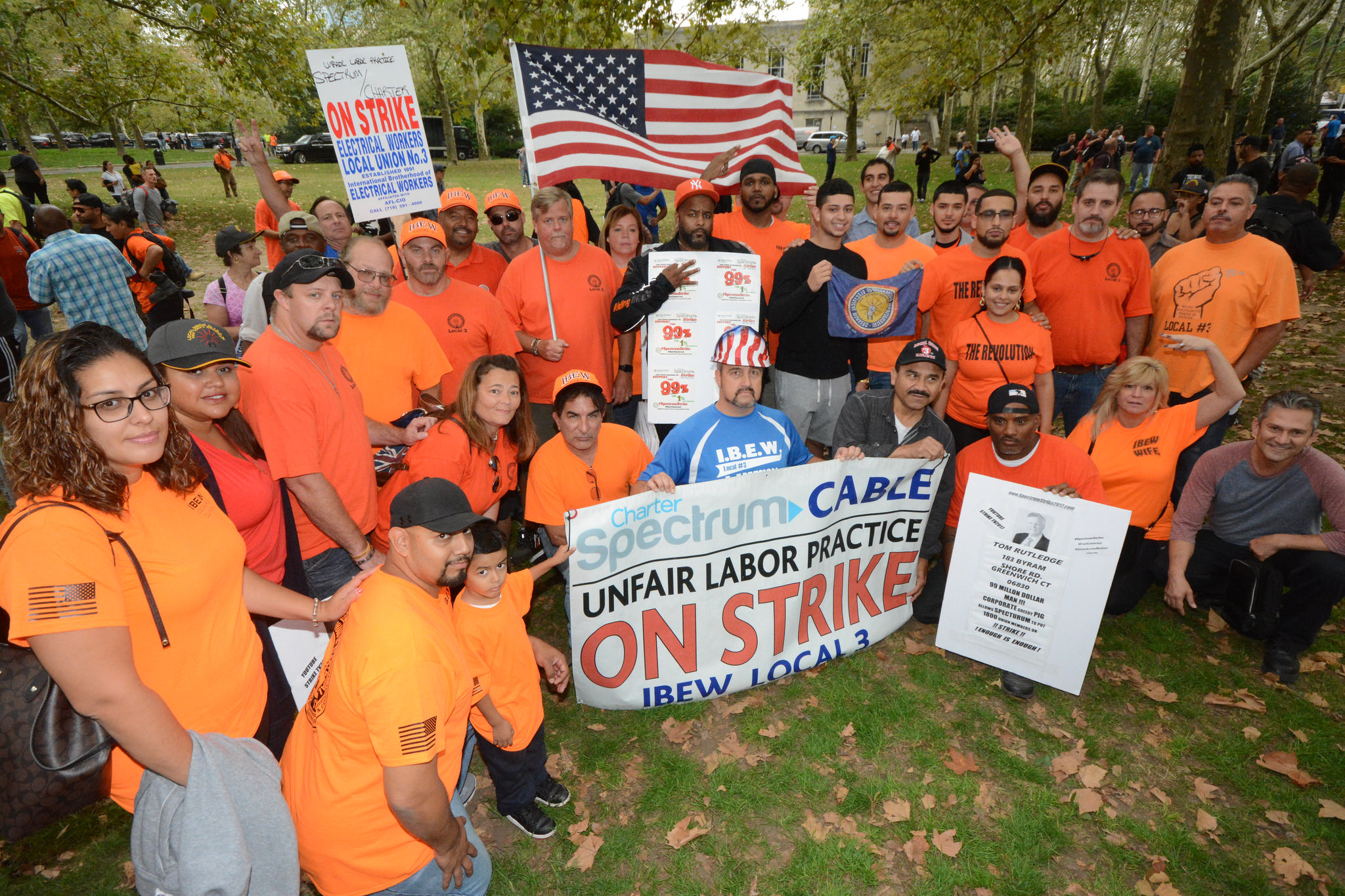 The Spectrum Leafleting is Working Local Union No. 3 IBEW